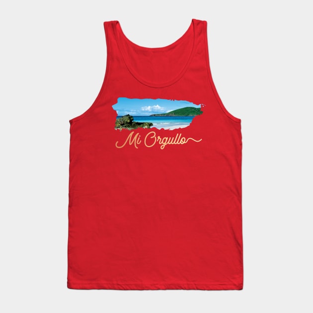 Puerto Rico Island Mi Orgullo Tank Top by lucidghost